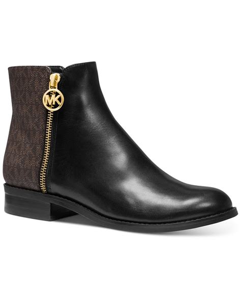 Michael Michael Kors Leather Lainey Flat Booties 